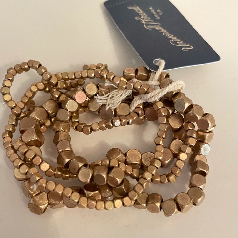 5 layering gold bracelets BRAND NEW WITH TAGS